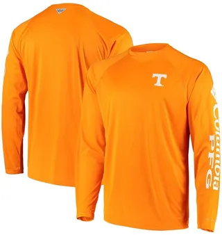 Men's Pfg Tennessee Orange Tennessee Volunteers Terminal Tackle Omni-Shade Long Sleeve T-shirt