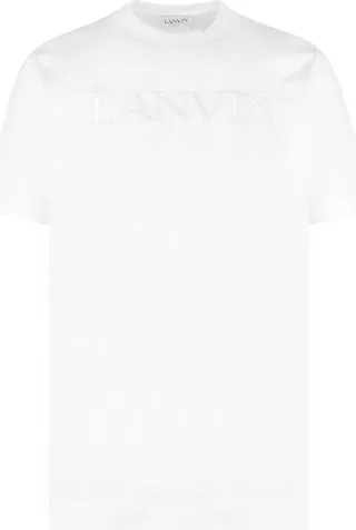 Lanvin Logo Embroidered Crewneck T-Shirt