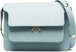 Trunk leather shoulder bag