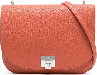 Grained Leather Shoulder Bag