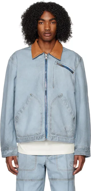 Diesel Blue J-Chart Denim Jacket