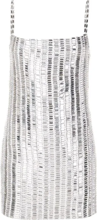 Crystal-Embellished Mini Dress