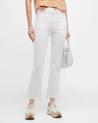 The Hustler Patch Pocket Ankle Fray Jeans