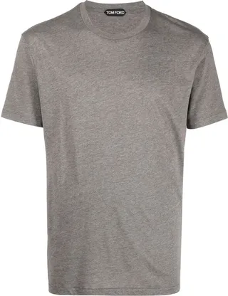 short-sleeve mélange T-shirt