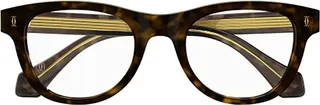 Cartier Rectangle Frame Havana Glasses