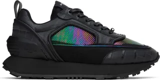 Balmain Black Racer Iridescent Sneakers