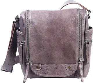 Old Trend Genuine Leather Rock Hill Crossbody Bag (Taupe) Handbags