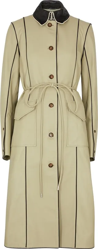 Saks Potts Amalie Panelled Leather Coat