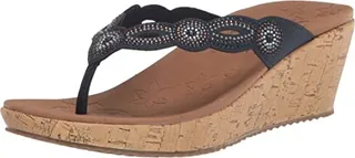 Skechers Women's Cork Wedge Flip-Flop