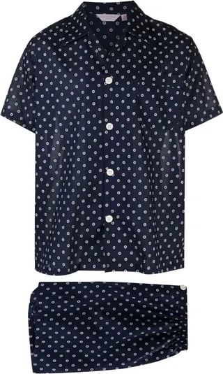 Blue Nelson Floral Print Pyjamas