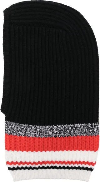 Striped-Knit Beanie Hat