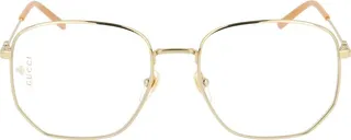 Gucci Eyewear Hexagon Frame Glasses