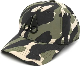 Logo-Plaque Camouflage-Print Cap