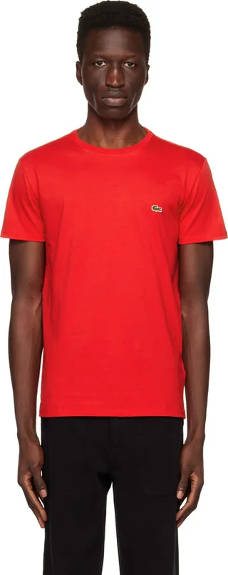 Lacoste Red Crewneck T-Shirt
