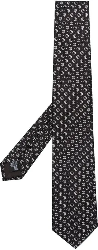 Monogram-Jacquard Silk Tie