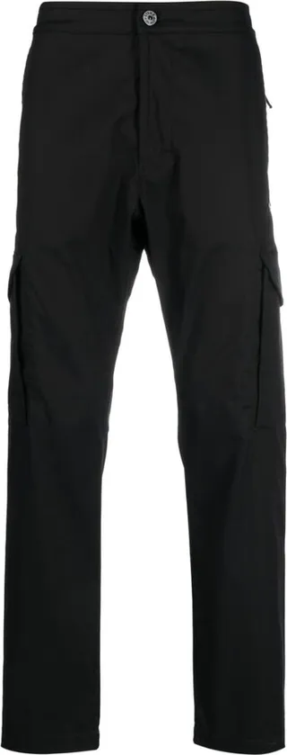 Mid-Rise Tapered-Leg Trousers