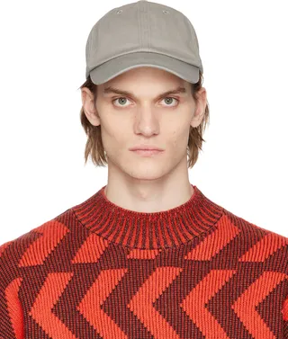 Acne Studios Gray Baseball Cap