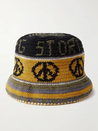 Crocheted Organic Cotton Bucket Hat