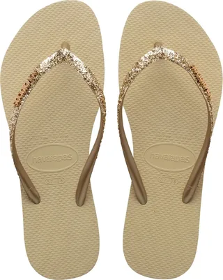 Havaianas Kids Slim Glitter Ii Flip Flop Sandals Women's Shoes