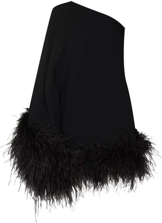 Piccolo Ubud feather-embellished dress