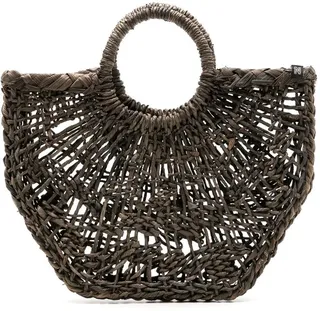 Maria interwoven straw tote bag