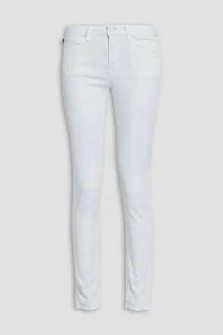 Printed mid-rise skinny jeans