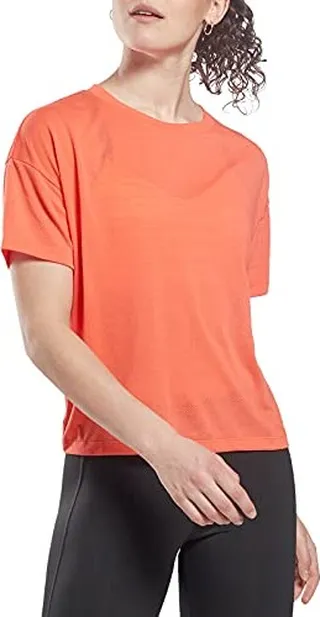 Core 10 by Reebok Women's Mesh Short Sleeve Crop Tee