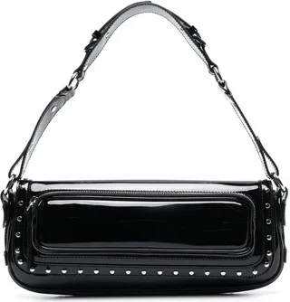 Maddy patent leather shoulder bag