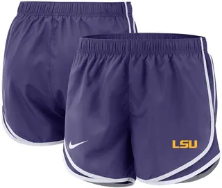 Women's Nike Purple Lsu Tigers Team Tempo Performance Shorts