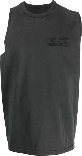 Embroidered-Logo Tank Top
