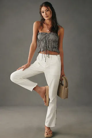 Sanctuary Peace Maker Crop Pants White