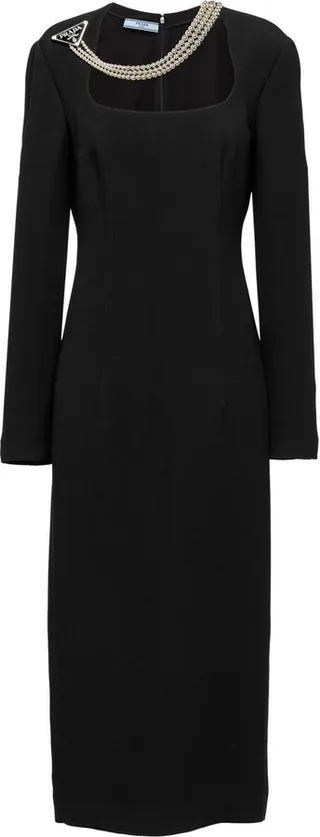 necklace-embellished Cady dress