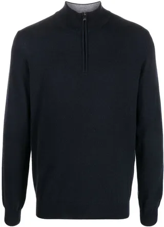 Fine-Knit Half-Zip Jumper