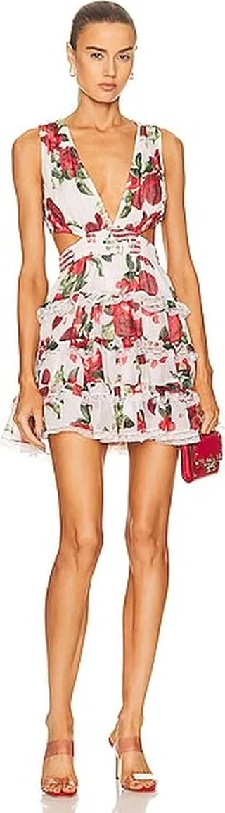 ROCOCO SAND Rosie Sleeveless Mini Dress in White
