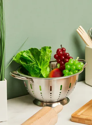 Brushed Stainless Steel Finish Colander