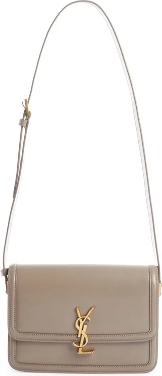 Medium Solferino Leather Shoulder Bag