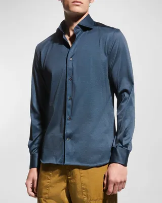 Men's Double-Faced Jersey Sport Shirt