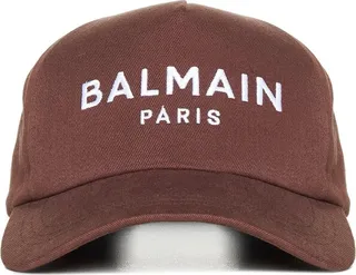 Balmain Logo Embroidered Baseball Cap