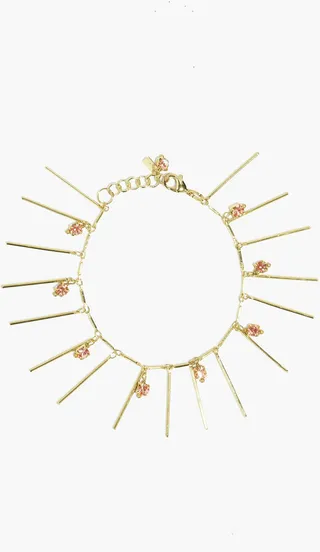 Gold-tone crystal bracelet