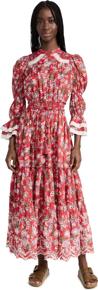 byTiMo Broderie Anglaise Midi Dress