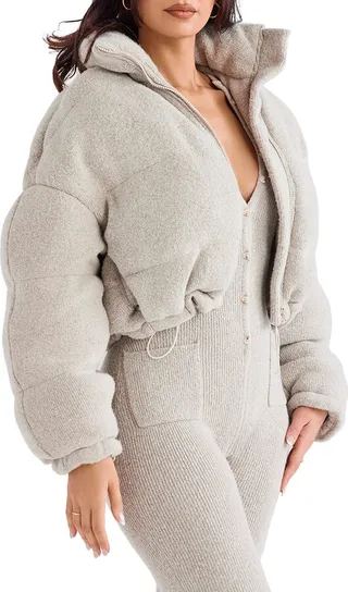 Pascal Knit Crop Puffer Jacket
