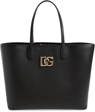 Medium Fefè Leather Shopper