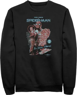 Men's Marvel Spider-Man: No Way Home Unmasked Sweatshirt - Black - Small