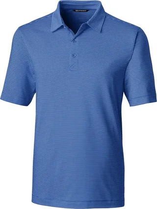 Cutter & Buck Forge Pencil Stripe Stretch Mens Polo Shirt - Chelan - M
