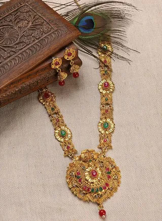 Meenakari Gold Plated Necklace Set