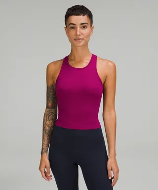 Ebb to Street Cropped Racerback Tank Top