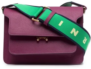 Trunk leather shoulder bag