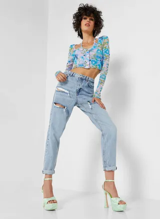 Ripped Mom Jeans