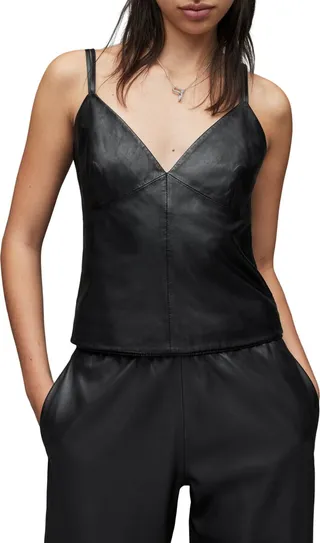 Sloane Leather Camisole