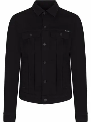 Camp Collar Denim Jacket